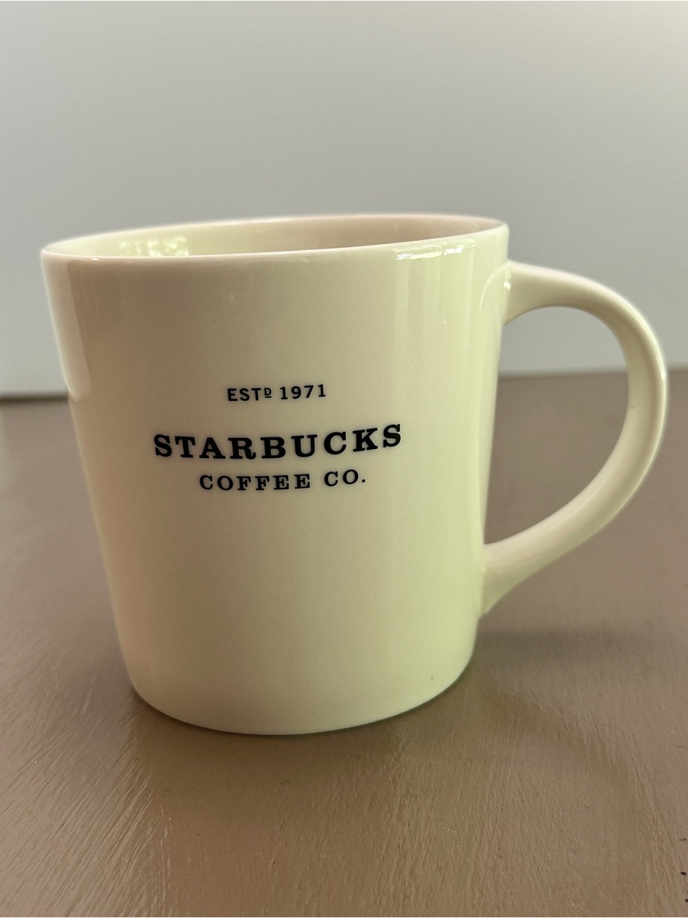 Starbucks Mug ESTD 1971 White New Bone China Coffee Cup 2010 Classic 16oz Logo